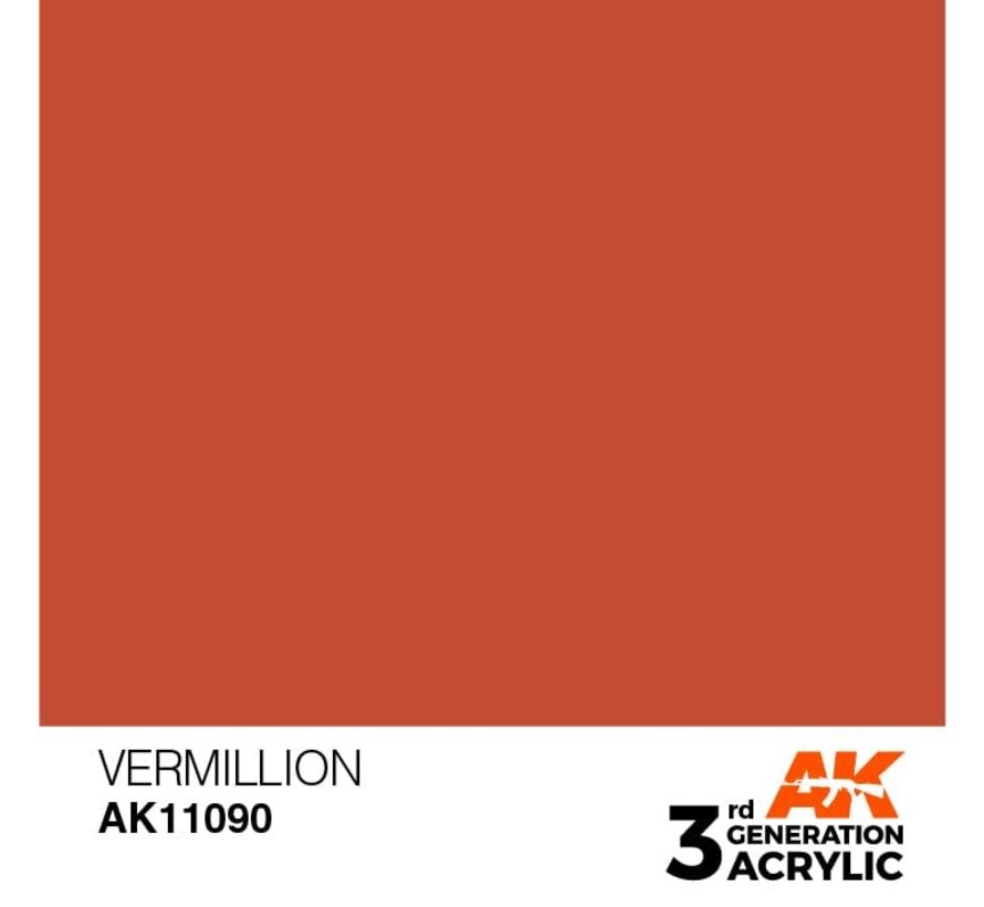 11090 AK Interactive 3rd Gen Acrylic Vermillion 17ml