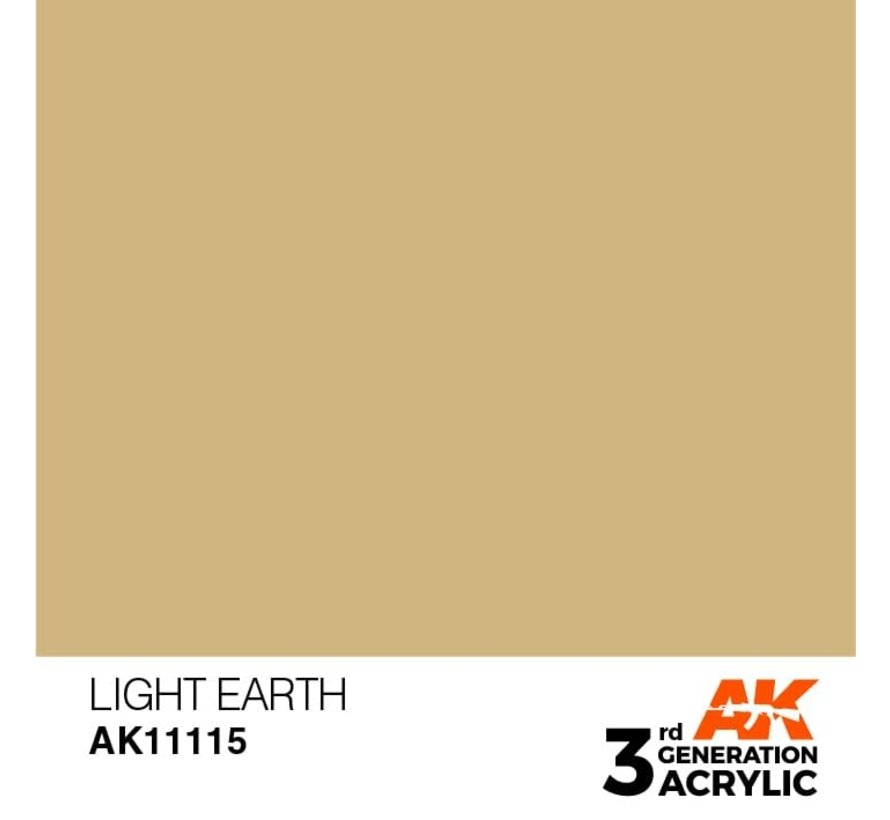 11115 AK Interactive 3rd Gen Acrylic Light Earth 17ml