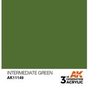 AK Interactive (AKI) 11149 AK Interactive 3rd Gen Acrylic Intermediate Green 17ml