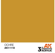 AK_Interactive 11118 AK Interactive 3rd Gen Acrylic Ocher 17ml