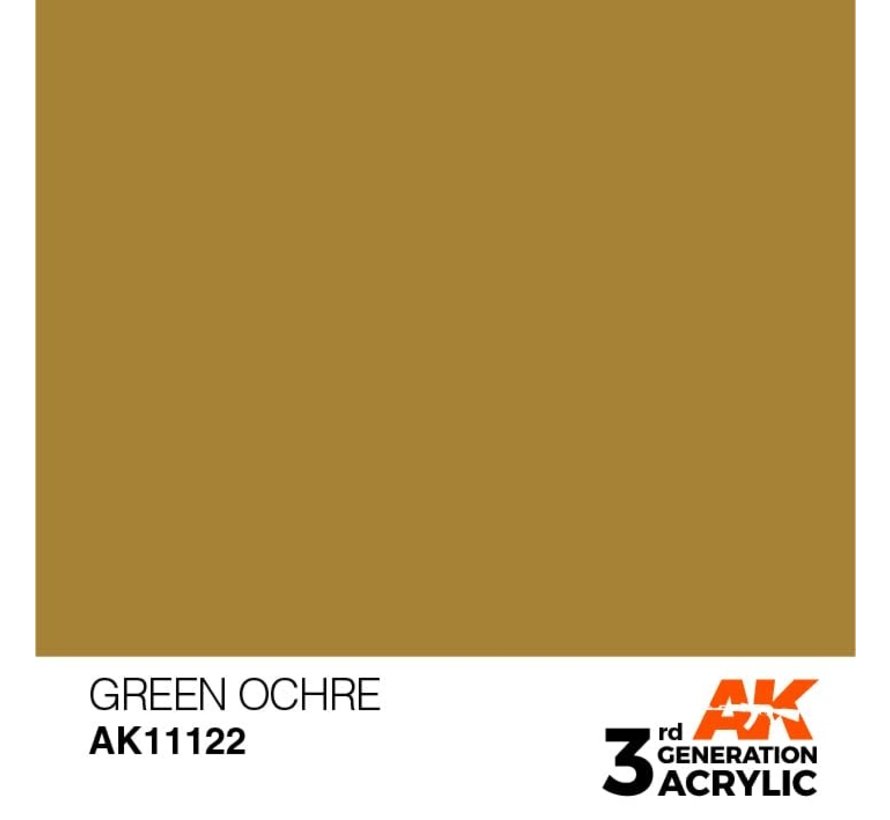11122 AK Interactive 3rd Gen Acrylic Green Ochre 17ml