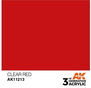 AK_Interactive 11213 AK Interactive 3rd Gen Clear Red 17ml