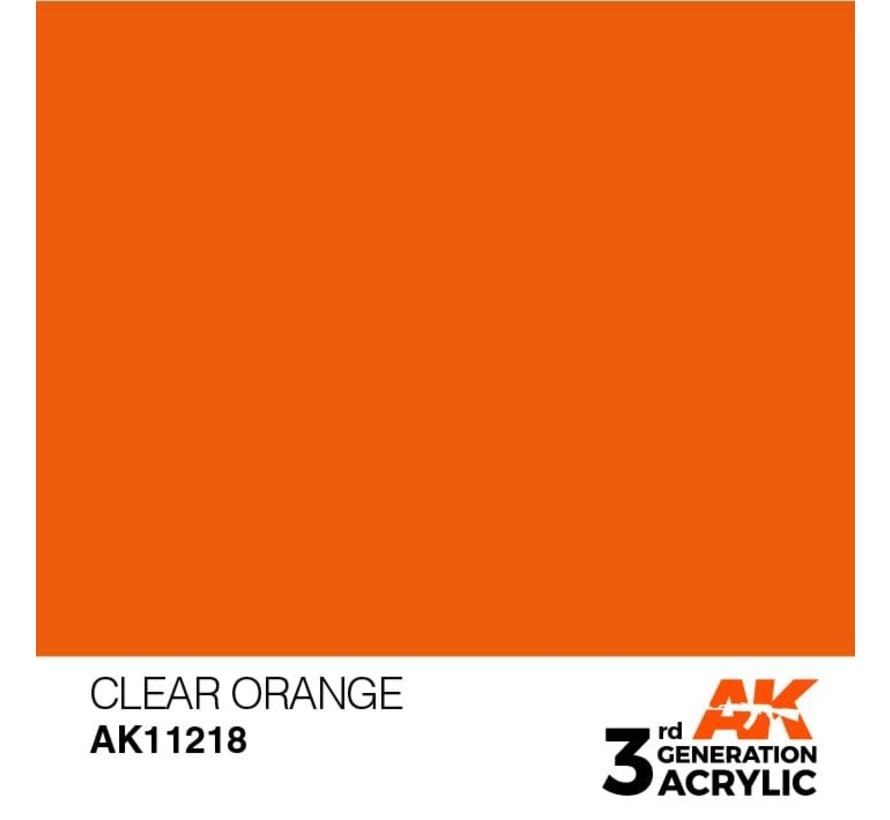 11218 AK Interactive 3rd Gen Clear Orange 17ml