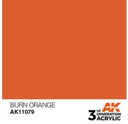 AK_Interactive 11079 AK Interactive 3rd Gen Acrylic Burn Orange 17ml