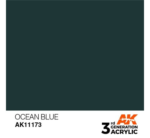 AK_Interactive 11173 AK Interactive 3rd Gen Acrylic Ocean Blue 17ml