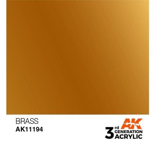 AK_Interactive 11194 Brass 3rd Gen Acrylic 17ml