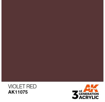AK Interactive (AKI) 11075 AK Interactive 3rd Gen Acrylic Violet Red 17ml