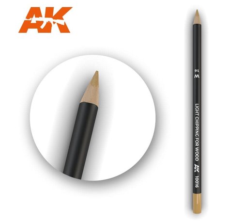 AK INTERACTIVE (AKI) 10016 Weathering Pencils  Light Chipping for Wood
