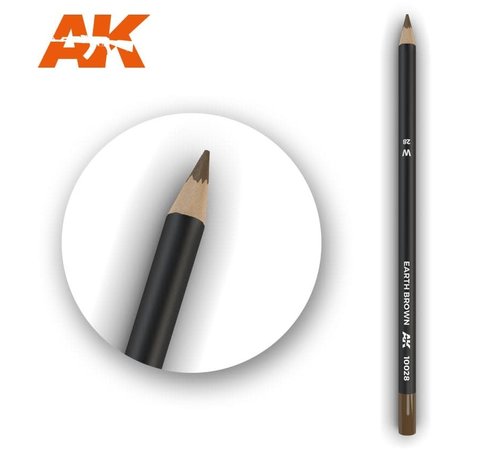 AK INTERACTIVE (AKI) 10028 Weathering Pencils  Earth Brown