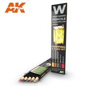AK INTERACTIVE (AKI) 10042 Weathering Pencils: Chipping & Aging Set (5 Colors)