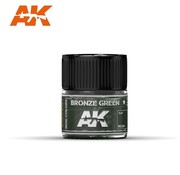 AK Interactive (AKI) RC264 Real Colors  Bronze Green Acrylic Lacquer Paint 10ml Bottle