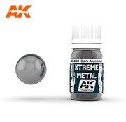 AK INTERACTIVE (AKI) 480 Xtreme Metal Dark Aluminum Metallic Paint 30ml Bottle