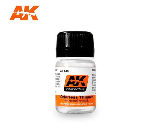 AK Interactive (AKI) AKI49 Odorless Enamel Thinner 35ml Bottle