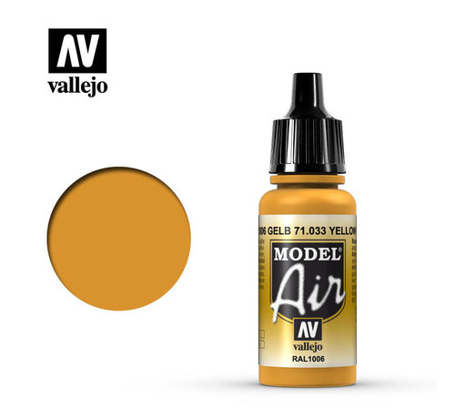 Vallejo Paints 71033 Yellow Ochre - Model Air