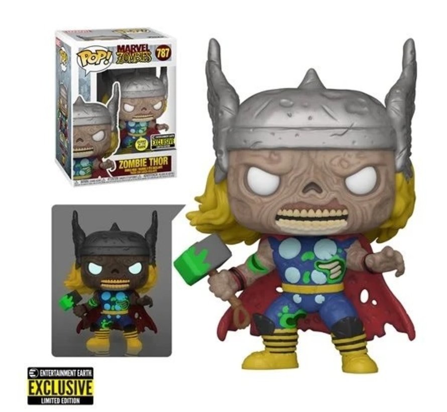 2255646 Marvel Zombies Thor Glow-in-the-Dark Funko Pop! Figure - Entertainment Earth Exclusive