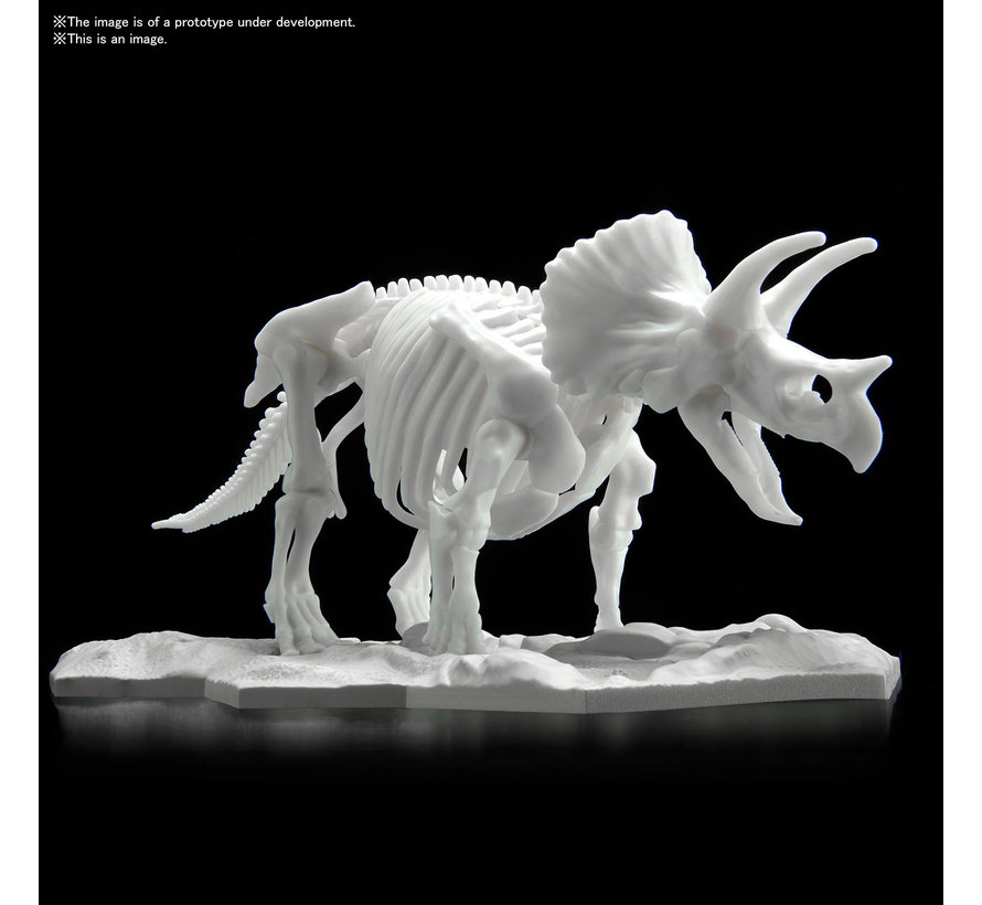 2569527 Triceratops , Bandai Spirits Hobby Dinosaur Model Kit Limex Skeleton
