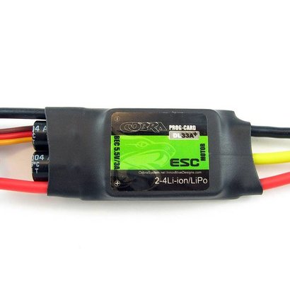 COB Cobra Motors C-33A-ESC Cobra 33A ESC with 3A Switching BEC