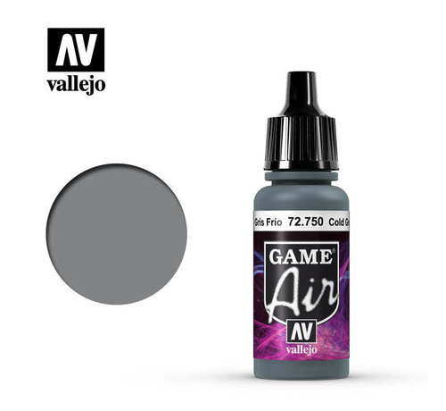 Vallejo Paints (VLJ) VLJ72750 - COLD GREY    Game Air 17ML