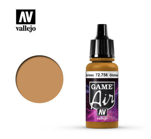 Vallejo Paints (VLJ) VLJ72756 - GLORIOUS GOLD    Game Air 17ML