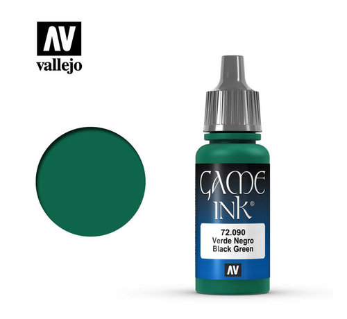 Vallejo Paints 72090 - BLACK GREEN                 17ML