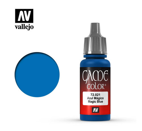 Vallejo Paints (VLJ) VLJ72021 - MAGIC BLUE                  Game Color  17ML