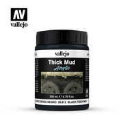 Vallejo Paints (VLJ) BLACK THICK MUD   200ML