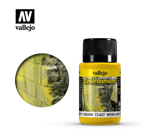 Vallejo Paints 73827 - MOSS AND LICHEN EFFECT   40ML