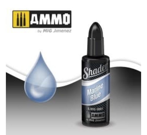 AMMO by Mig Jimenez (AMM) AMM0861 Shader - Marine Blue (10ml)