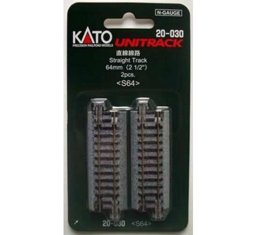 Kato USA (KAT) 381- 20-030 N scale 64mm 2-1/2" Straight (2)