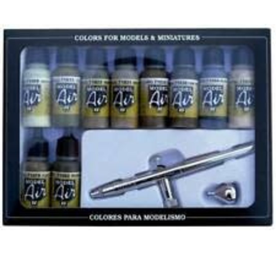 71168 Model Air Set: Camo Colors With Airbrush (10)