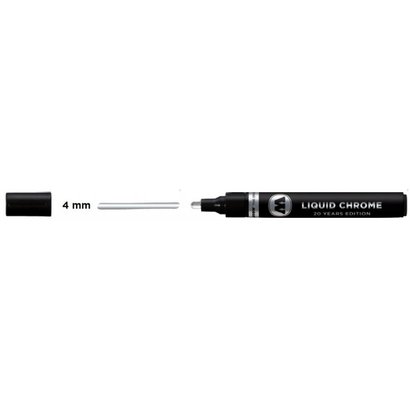 MOL- MOLOTOW MARKERS 4mm Liquid Chrome Mirror Effect Marker (Cd)