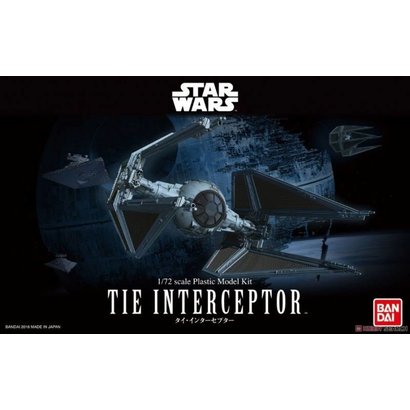 BANDAI MODEL KITS Tie Interceptor "Star Wars" Bandai Star Wars 1/72 Plastic Model