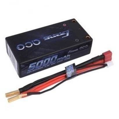 Gens ace Gens ace 5000mAh 7.4V 60C 2S2P HardCase Lipo Battery Shorty Pack