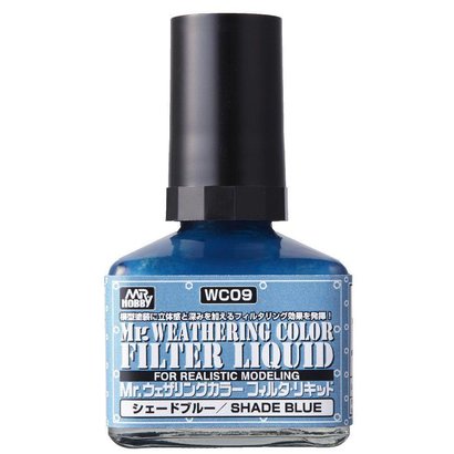 GNZ-Gunze Sangyo WC09 Filter Liquid Blue Gray GSI, Mr. Weathering Color Paint