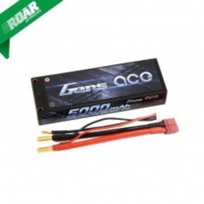 Gens ace Gens ace 5000mAh 7.4V 50C 2S1P HardCase Lipo Battery Pack 10#