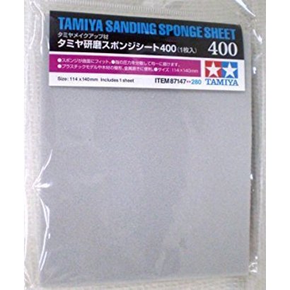 TAM - Tamiya 865- 87147 Tamiya Sanding Sponge Sheet 400