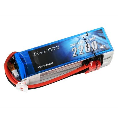 Gens ace Gens ace 2200mAh 11.1V 25C 3S1P Lipo Battery Pack with Deans plug