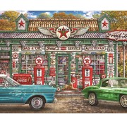 SPRINGBOK PUZZLES Fred's Service Station 1000 Piece Jigsaw Puzzle