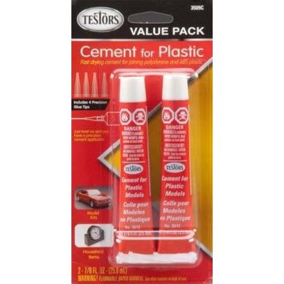 TES - Testors 3509C Cement For Plastic Value Pack *