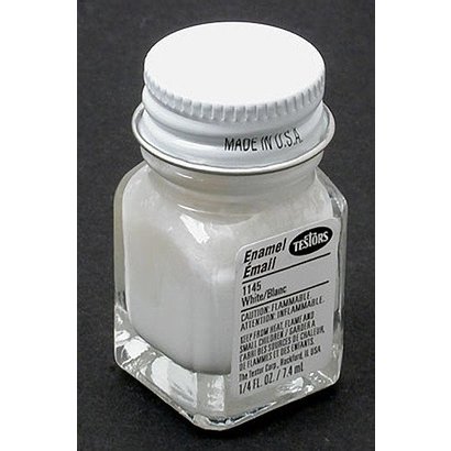 TES - Testors 1145TT White 1/4 oz Plastic Model Paint