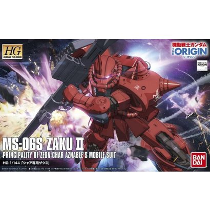 BANDAI MODEL KITS 5055606 #01 Char"s Zaku II Bandai Gundam The Origin HG