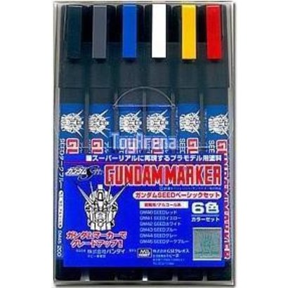 GNZ-Gunze Sangyo GMS109 BANDAI Gundam Marker Seed Basic Set 6
