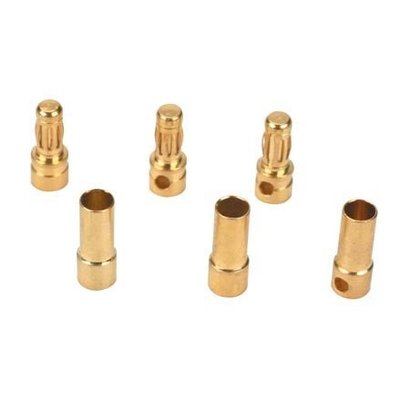 EFL - E-flite A241 Gold Bullet Connector Set 3.5mm 3