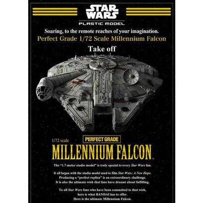 BANDAI MODEL KITS Star Wars Millennium Falcon 1/72 Perfect Grade