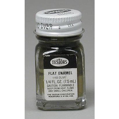 TES - Testors 1165 Enamel 1/4oz Flat Army Olive