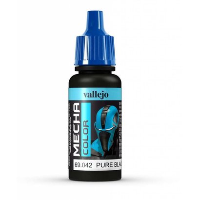 VLJ-VALLEJO ACRYLIC PAINTS 69042 Pure Black Mecha Color 17ml Bottle