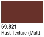 Vallejo Paints (VLJ) 69821 Rust Texture (Matt) Mecha Color 17ml Bottle - M  R S Hobby Shop