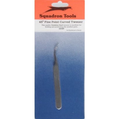 SQU - Squadron 45 Degree Curve Fine Point Tweezer - SQ10305
