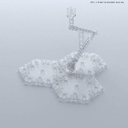 BANDAI MODEL KITS 222131 Clear Action Base 4 - Bandai Action Base