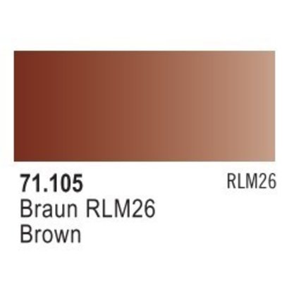 VLJ-VALLEJO ACRYLIC PAINTS 71105 - BROWN RLM 26 17ML